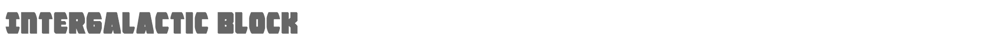 Intergalactic intergalacticblock.ttf font preview