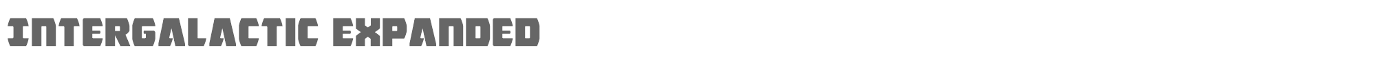Intergalactic intergalacticexpand.ttf font preview