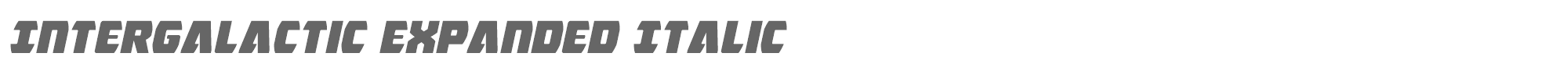 Intergalactic intergalacticexpandital.ttf font preview