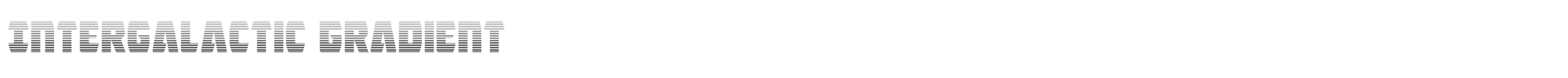 Intergalactic intergalacticgrad.ttf font preview