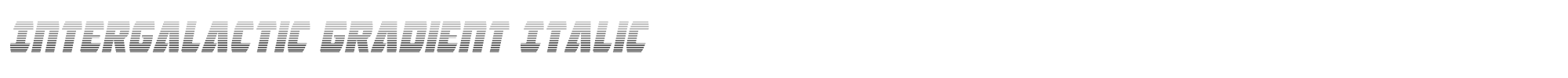 Intergalactic intergalacticgradital.ttf font preview
