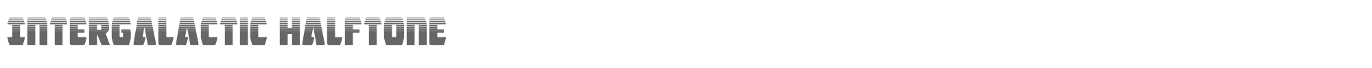 Intergalactic intergalactichalf.ttf font preview