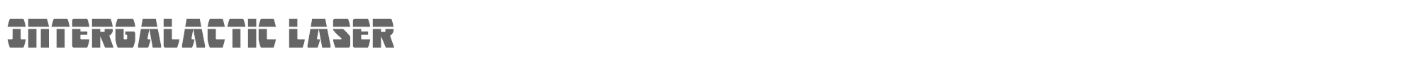 Intergalactic intergalacticlaser.ttf font preview