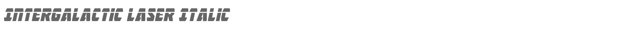 Intergalactic intergalacticlaserital.ttf font preview