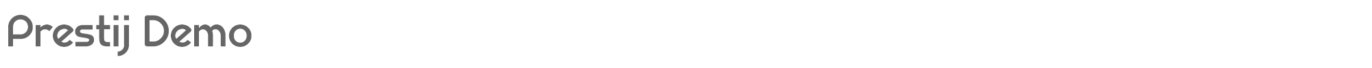 Sample characters Prestij Font