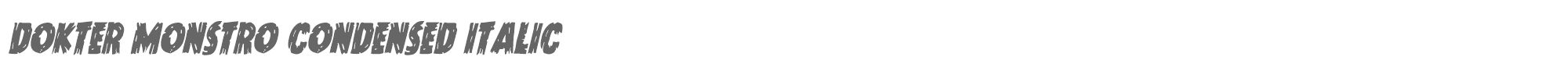 Dokter Monstro doktermonstrocondital.ttf font preview