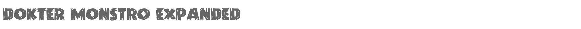 Dokter Monstro doktermonstroexpand.ttf font preview