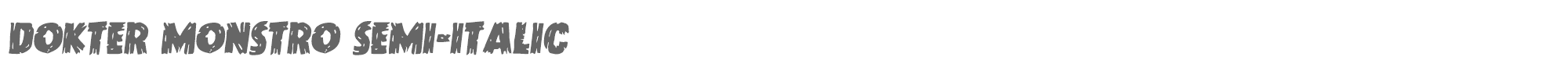 Dokter Monstro doktermonstrosemital.ttf font preview