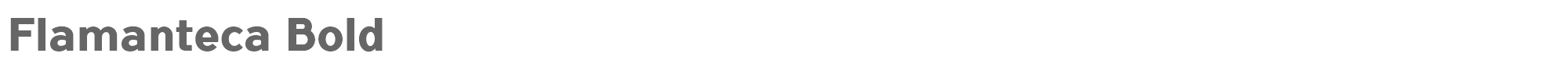Sample characters Flamante Seca Font