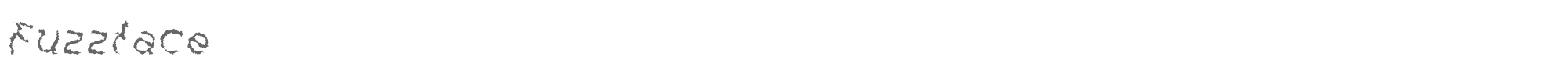 Sample characters Fuzzface Font