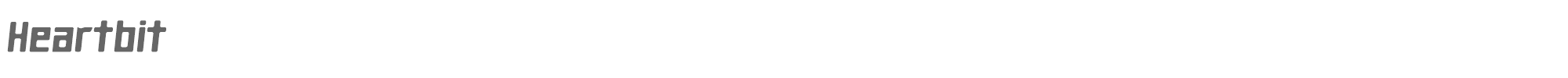Sample characters Heartbit Font