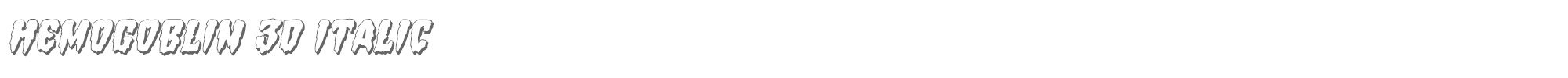 Hemogoblin hemogoblin3dital.ttf font preview