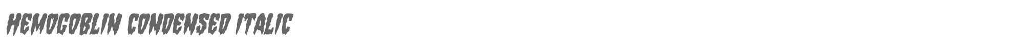 Hemogoblin hemogoblincondital.ttf font preview