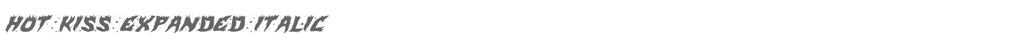 Hot Kiss hotkissexpandital.ttf font preview