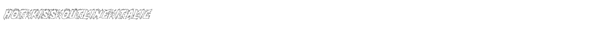 Hot Kiss hotkissoutital.ttf font preview