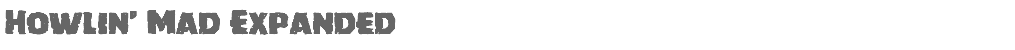 Howlin' Mad howlinmadexpand.ttf font preview