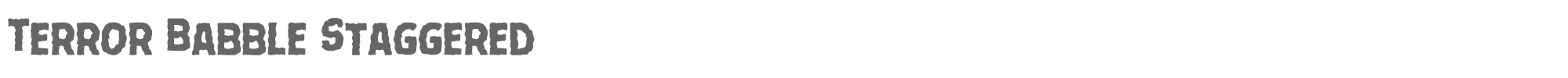 Terror Babble terrorbabblestag.ttf font preview