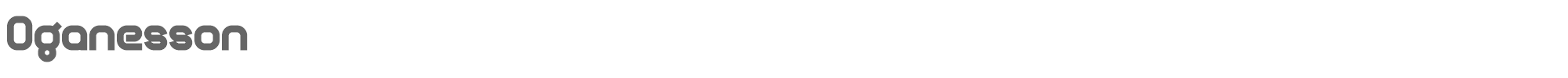 Sample characters Oganesson Font