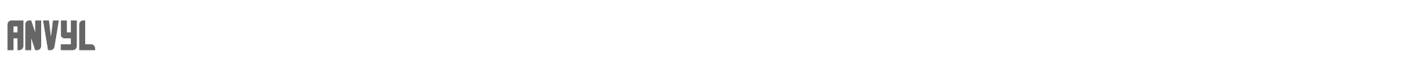 Sample characters Anvyl Font