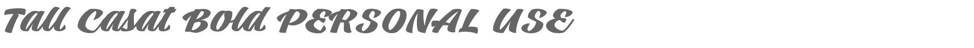 Sample characters Tall Casat Font