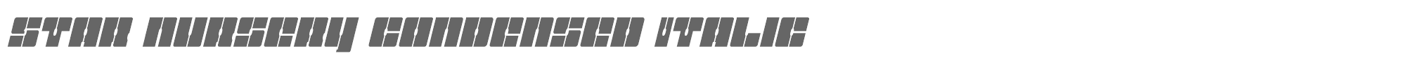Star Nursery starnurserycondital.ttf font preview