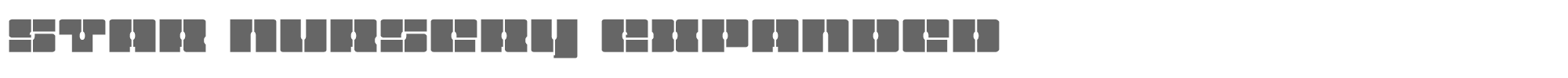 Star Nursery starnurseryexpand.ttf font preview