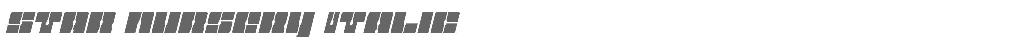 Star Nursery starnurseryital.ttf font preview