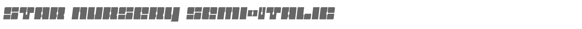 Star Nursery starnurserysemital.ttf font preview