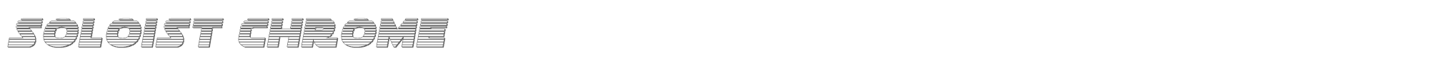 Soloist soloistchrome.ttf font preview