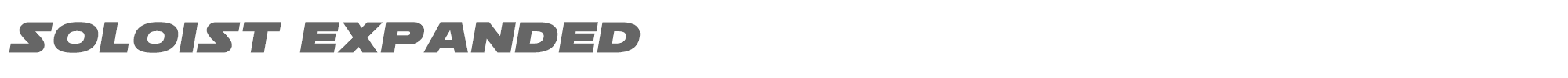 Soloist soloistexpand.ttf font preview