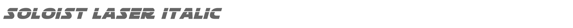 Soloist soloistlaserital.ttf font preview