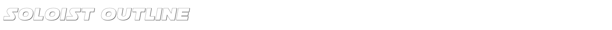 Soloist soloistout.ttf font preview