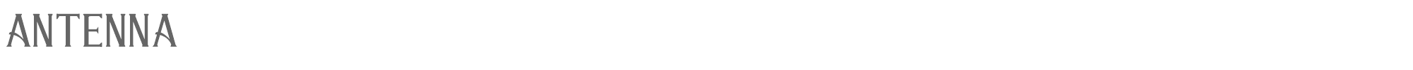 Sample characters Antenna Font