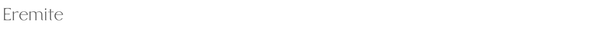 Sample characters Eremite Font