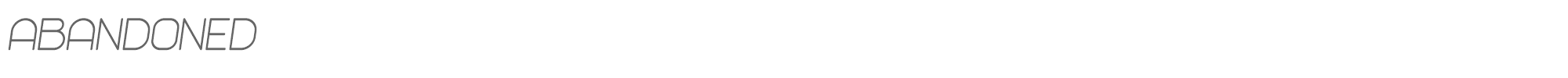 Abandoned Abandoned-BoldItalic.ttf font preview