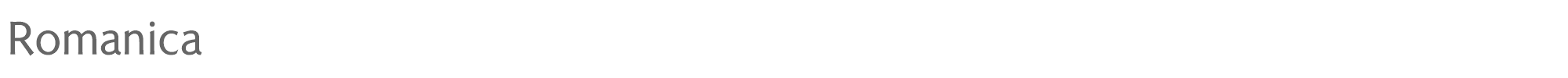 Sample characters Romanica Font