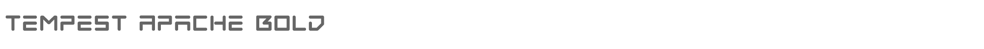 Tempest Apache tempestapachebold.ttf font preview