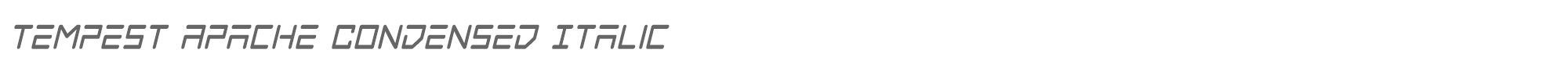 Tempest Apache tempestapachecondital.ttf font preview