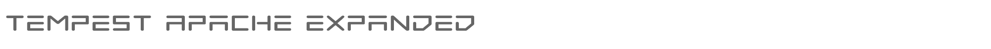 Tempest Apache tempestapacheexpand.ttf font preview