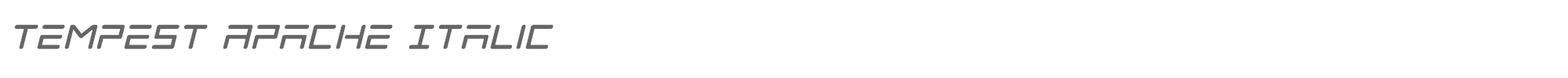 Tempest Apache tempestapacheital2.ttf font preview