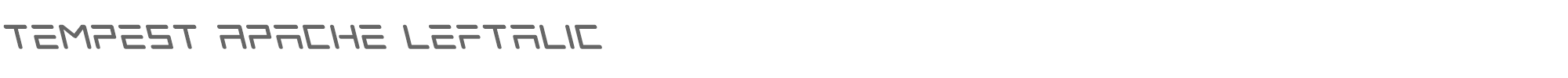 Tempest Apache tempestapacheleft.ttf font preview
