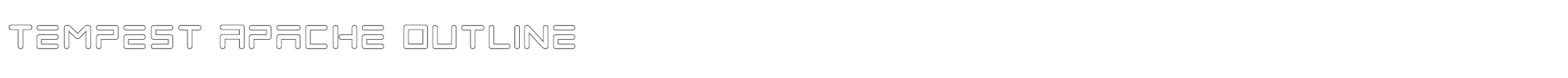 Tempest Apache tempestapacheout.ttf font preview