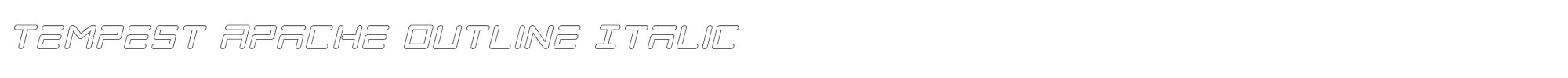 Tempest Apache tempestapacheoutital.ttf font preview