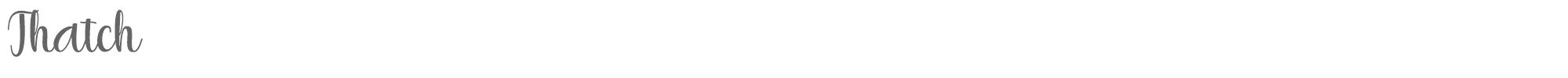 Sample characters Thatch Font