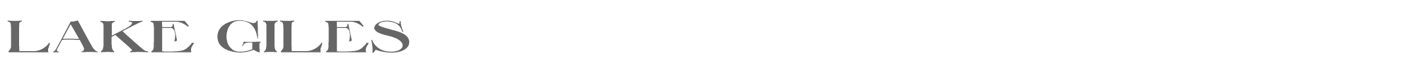 Sample characters Lake Giles Font