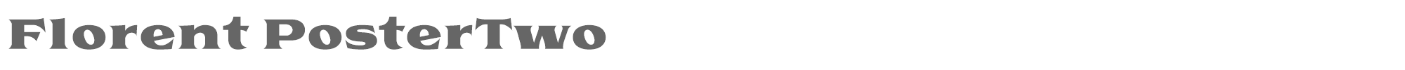 Sample characters Florent Font