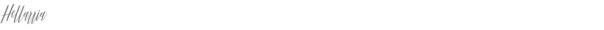 Sample characters Hellarria Font