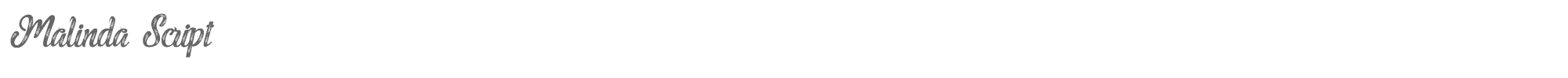 Malinda Script MalindaScript.ttf font preview