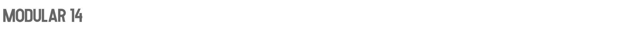 Modular MODULAR-14.otf font preview