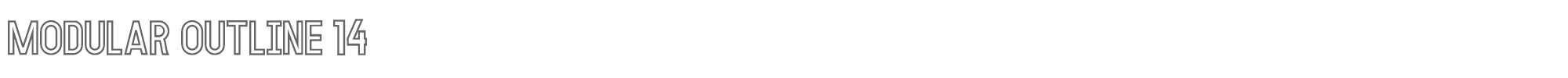 Modular MODULAR-Outline14.otf font preview